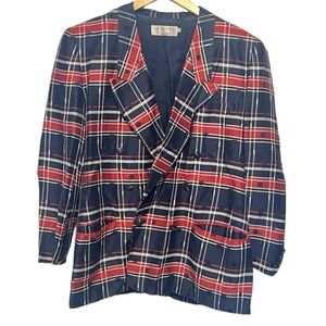 Michii Moon for Sanyo Plaid Polka Dot Blazer 12